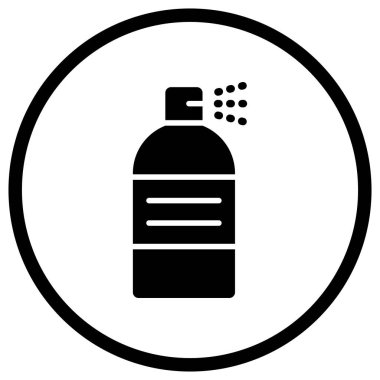 Sprey Vektör Simgesi Tasarım İllüstrasyonu