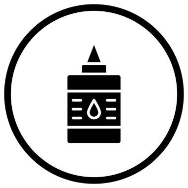 Yapıştırıcı Vektörü Simgesi Tasarım İllüstrasyonu