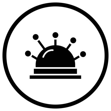 İğnelik Vektör Simgesi Tasarım İllüstrasyonu