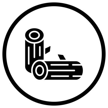 Tahta Vektör Simgesi Tasarım Çizimi