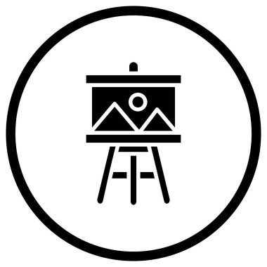 Boyama Vektörü Simgesi Tasarım İllüstrasyonu