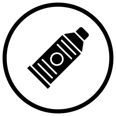 Boya Tüpü Vektör Simgesi Tasarım Resimlemesi