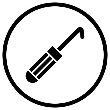 Tığ işi Vektör Simgesi Tasarım İllüstrasyonu