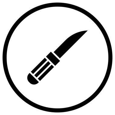 Oyma Vektörü Simgesi Tasarım İllüstrasyonu