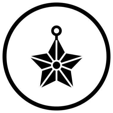 Yıldız Vektörü Simgesi Tasarım İllüstrasyonu