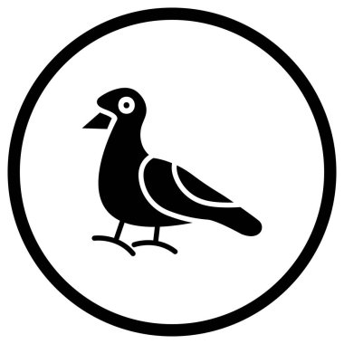 Martı Vektör Simgesi Tasarım İllüstrasyonu