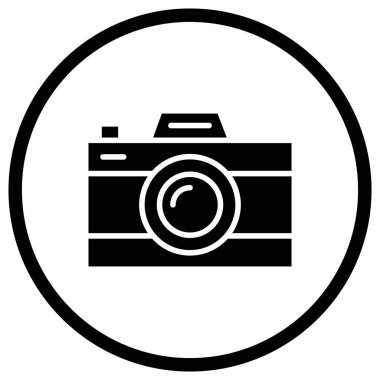 Kamera Vektörü Simgesi Tasarım İllüstrasyonu