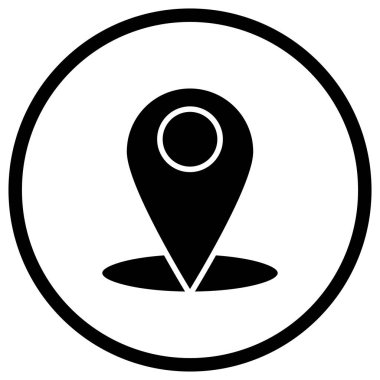 Pin Vektör Simgesi Tasarım Çizimi