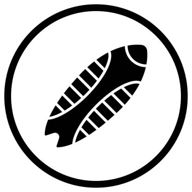 Bodyboard Vektör Simgesi Tasarım İllüstrasyonu