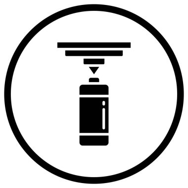 Kum Torbası Vektör Simgesi Tasarım İllüstrasyonu