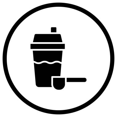 Protein Sarsıcı Vektör Simgesi Tasarım İllüstrasyonu