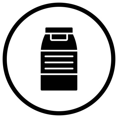 Süt Vektörü Simgesi Tasarım İllüstrasyonu