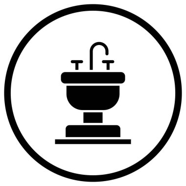 Batık Vektörü Simgesi Tasarım Çizimi