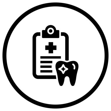 Diş Kaydı Vektör Simgesi Tasarım İllüstrasyonu