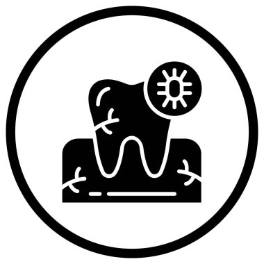 Enfeksiyon Vektörü Simgesi Tasarım İllüstrasyonu