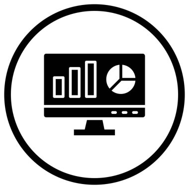 Web Analizi Vektör Simgesi Tasarım İllüstrasyonu