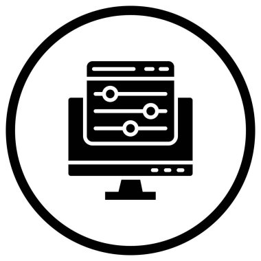 Renk denetimi Vektör Simgesi Tasarım İllüstrasyonu