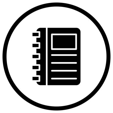 Günlük Vektörü Simgesi Tasarım İllüstrasyonu