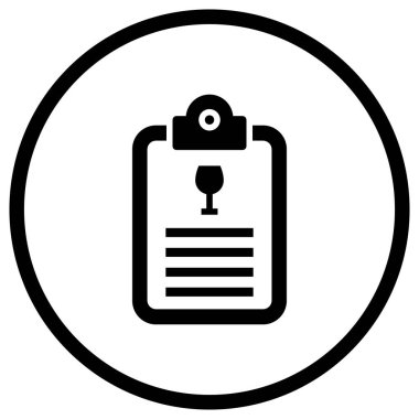 Liste Vektörü Simgesi Tasarım İllüstrasyonu