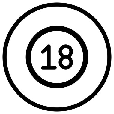 18 Vektör Simgesi Tasarım İllüstrasyonu