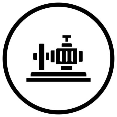 Pompa Vektörü Simgesi Tasarım İllüstrasyonu