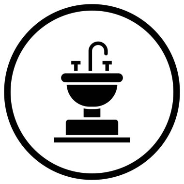 Batık Vektörü Simgesi Tasarım Çizimi