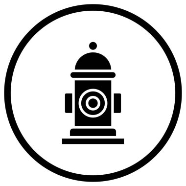 Hydrant Vektör Simgesi Tasarım İllüstrasyonu