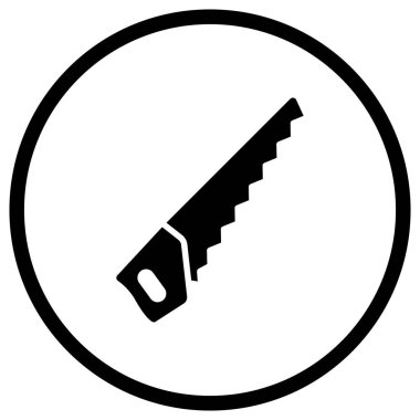 Saw Vektör Simgesi Tasarım İllüstrasyonu