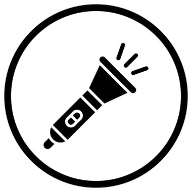 El feneri Vektörü Simgesi Tasarım Çizimi