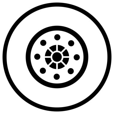 Flange Vektör Simgesi Tasarım Çizimi