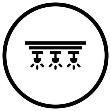 Spotlights Vektör Simgesi Tasarım Çizimi