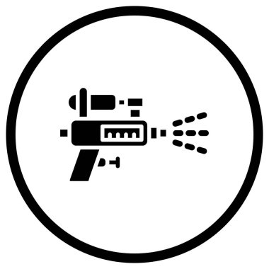 Su tabancası Vektör Simgesi Tasarım Çizimi