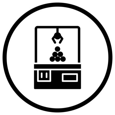 Pençe Makinesi Vektör Simgesi Tasarım İllüstrasyonu