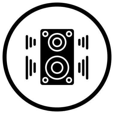 Sözcü Vektör Simgesi Tasarım İllüstrasyonu