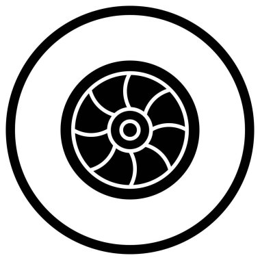 Lens Vektör Simgesi Tasarımı Çizimi