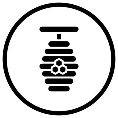 Bal Arısı Vektör Simgesi Tasarım Çizimi