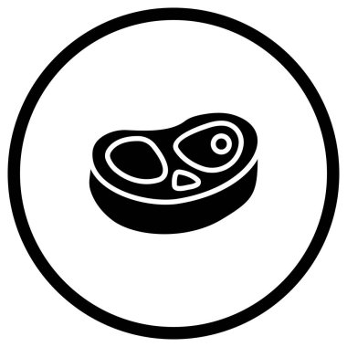 Et Vektörü Simgesi Tasarım İllüstrasyonu