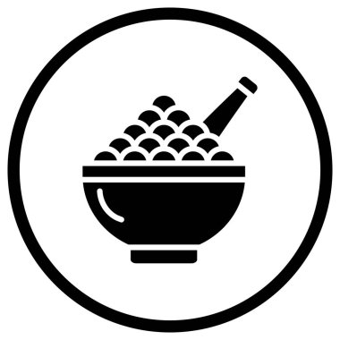 Mısır Gevreği Vektörü Simgesi Tasarım İllüstrasyonu