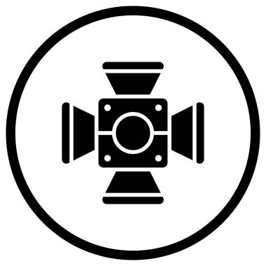 Şimşek Vektörü Simgesi Tasarım İllüstrasyonu