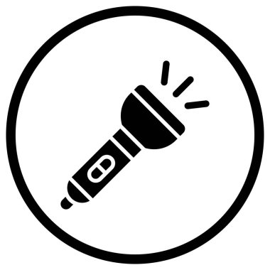 El feneri Vektörü Simgesi Tasarım Çizimi