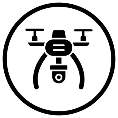 Drone Vektör Simgesi Tasarım İllüstrasyonu