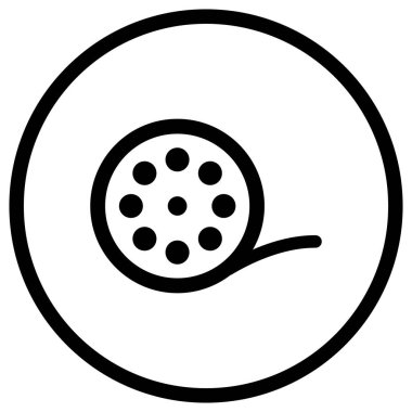 Film Vektörü Simgesi Tasarım İllüstrasyonu