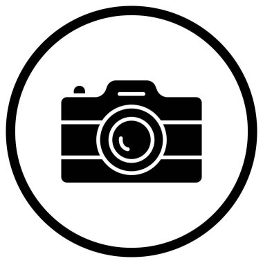 Kamera Vektörü Simgesi Tasarım İllüstrasyonu