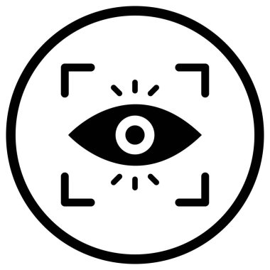 Otomatik odaklama Vektör Simgesi Tasarım İllüstrasyonu