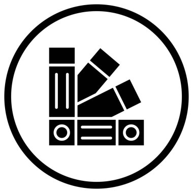 Pantone Vektör Simgesi Tasarım İllüstrasyonu