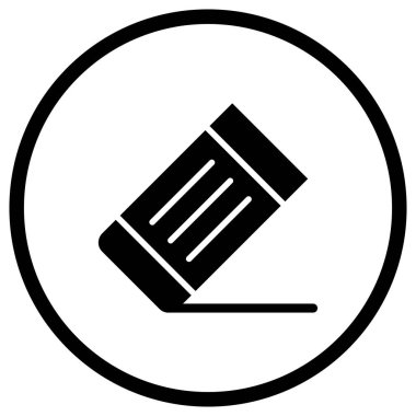 Silgi Vektörü Simgesi Tasarım İllüstrasyonu