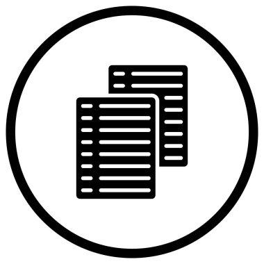 Kağıt Vektörü Simgesi Tasarım İllüstrasyonu