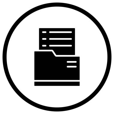 Dosya Vektörü Simgesi Tasarım İllüstrasyonu