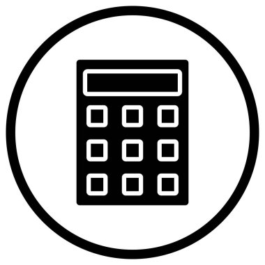 Hesaplama Vektörü Simgesi Tasarım İllüstrasyonu