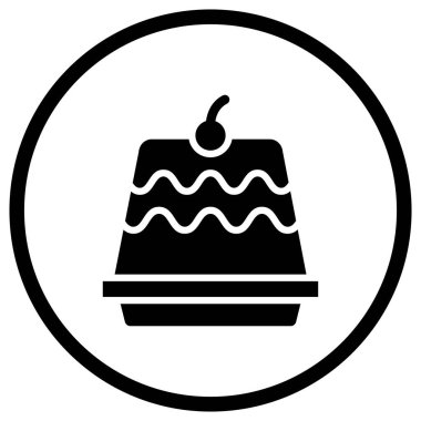 Pastane Vektör Simgesi Tasarım İllüstrasyonu